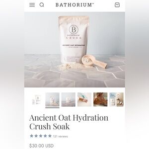 Ancient Oat Hydration Crush Soak - White